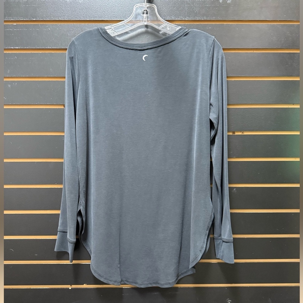Zyia Active Charcoal Long Sleeve Modal Top M - Picture 3 of 3